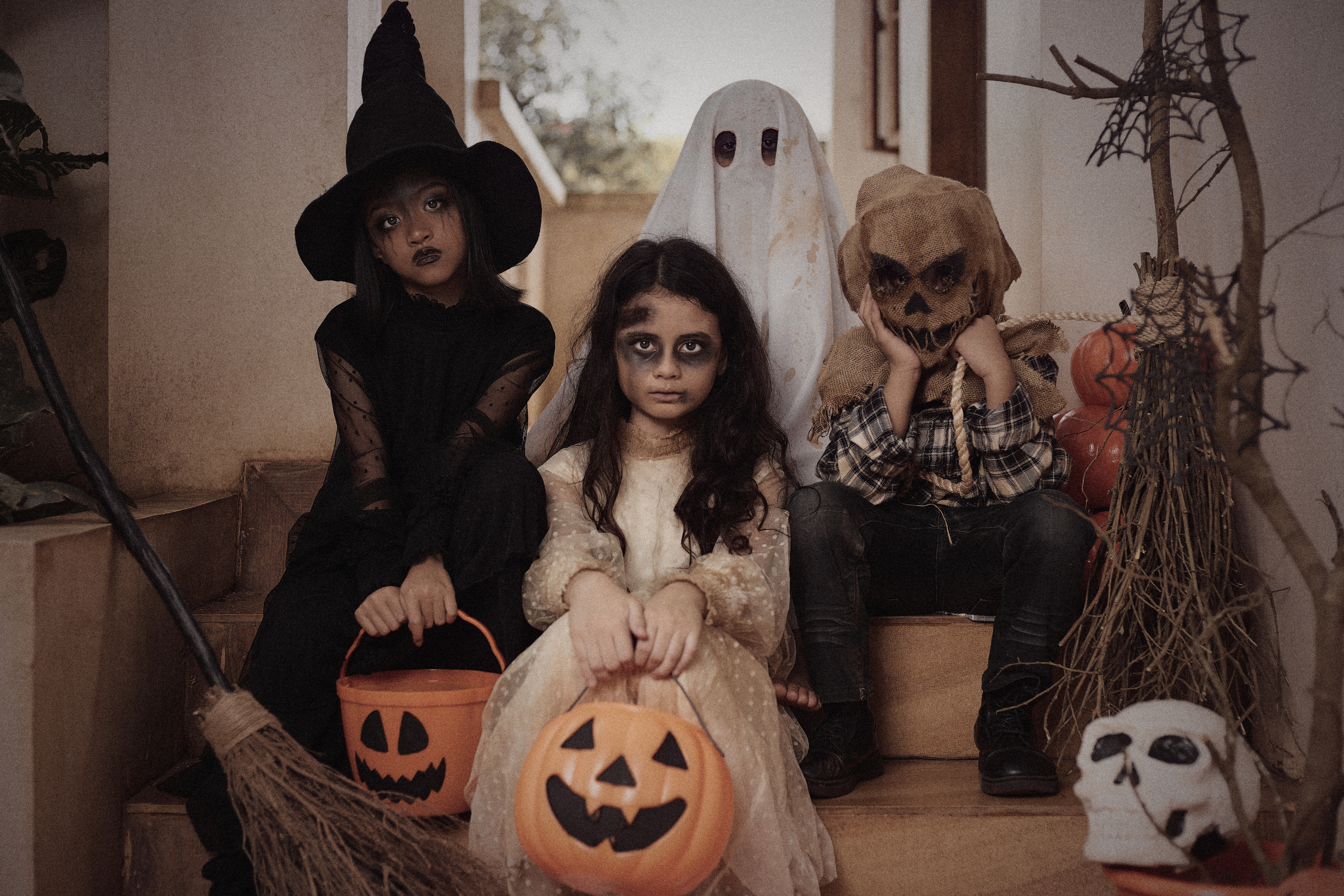 Kids Going Trick or Treat